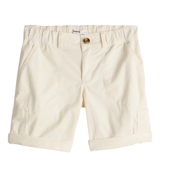 Sonoma Goods For Life Comfort Waist Bermuda Shorts Size 14 - Picture 2 of 6